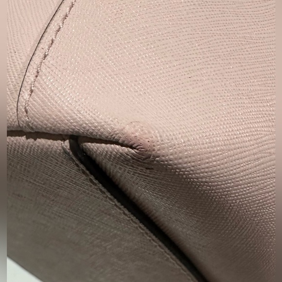 Michael Kors Sofia large East-West satchel, blush/blossom pink saffiano leather - Picture 11 of 14